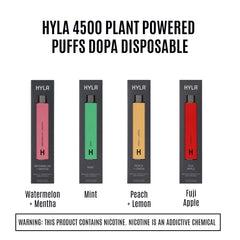 HYLA DOPA 4500 Puff Disposable Vape - 0% NicotineFlavors: Mint