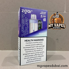 Zgar Supernova Disposable Vape 30000 Puffs In Dubai