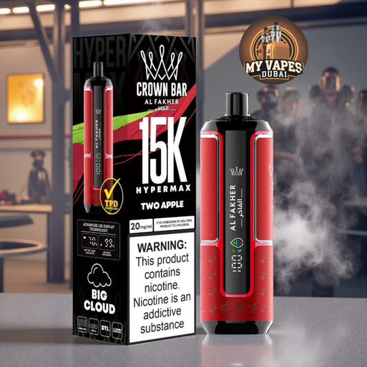 Al Fakher Crown Bar Hypermax 15000 Puffs Disposable Vape In Dubai