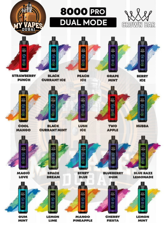 Crown Bar Al Fahker Pro 8000 Puffs Disposable Vape