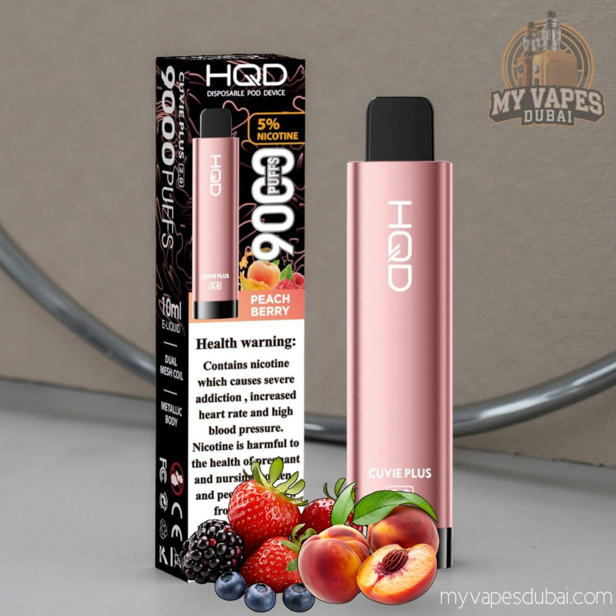 HQD Cuvie Plus 2.0  Disposable Vape 9000 Puffs In Dubai